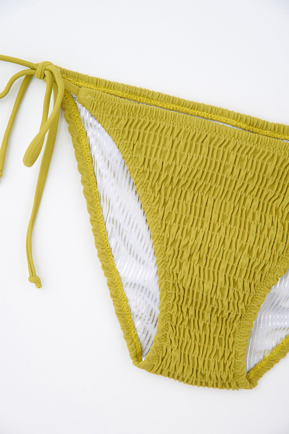 Yağ Yeşili Gipeli Spagetti Bikini Altı