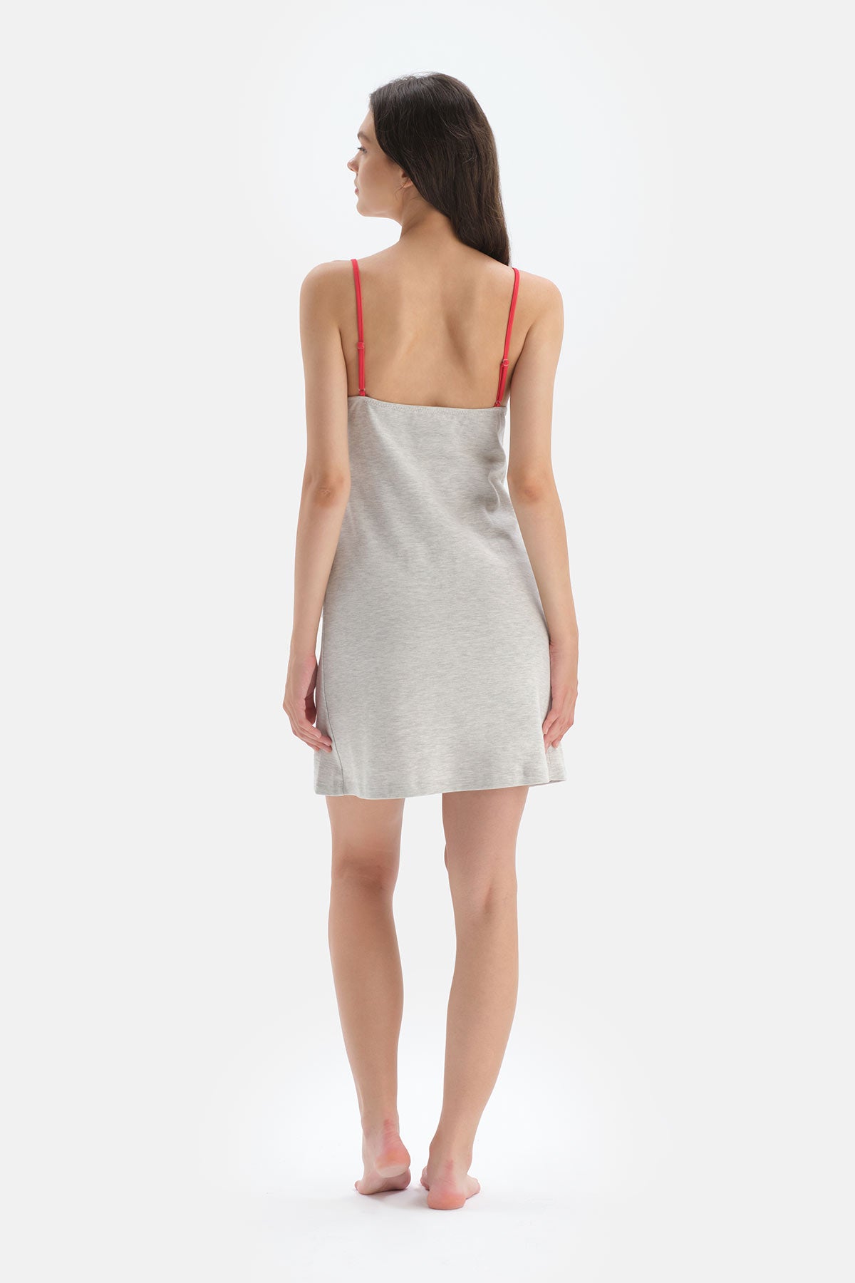 GREY MELANGE NIGHTIE