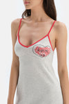 GREY MELANGE NIGHTIE