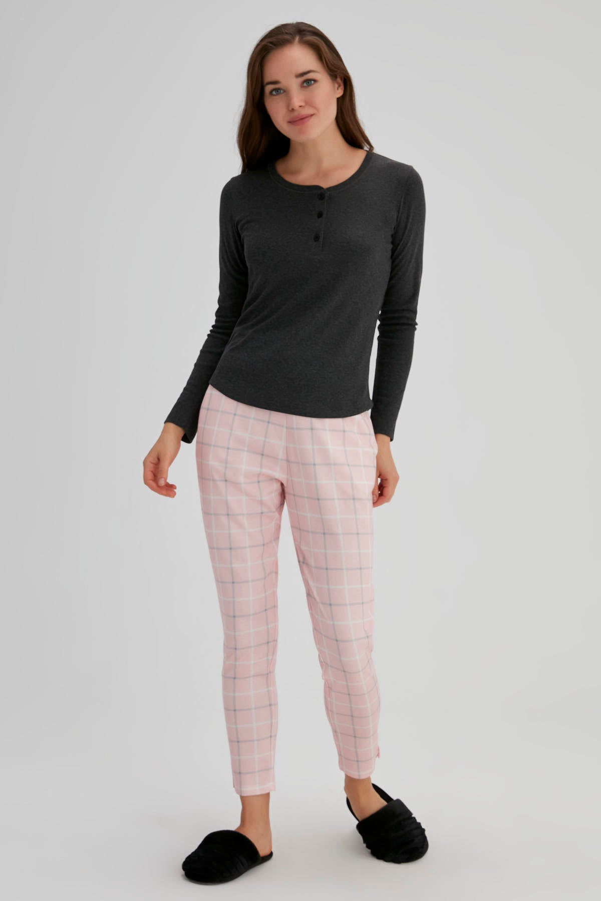 ANTHRACITE ONE PIECE TOP- ONE PIECE BOTTOM