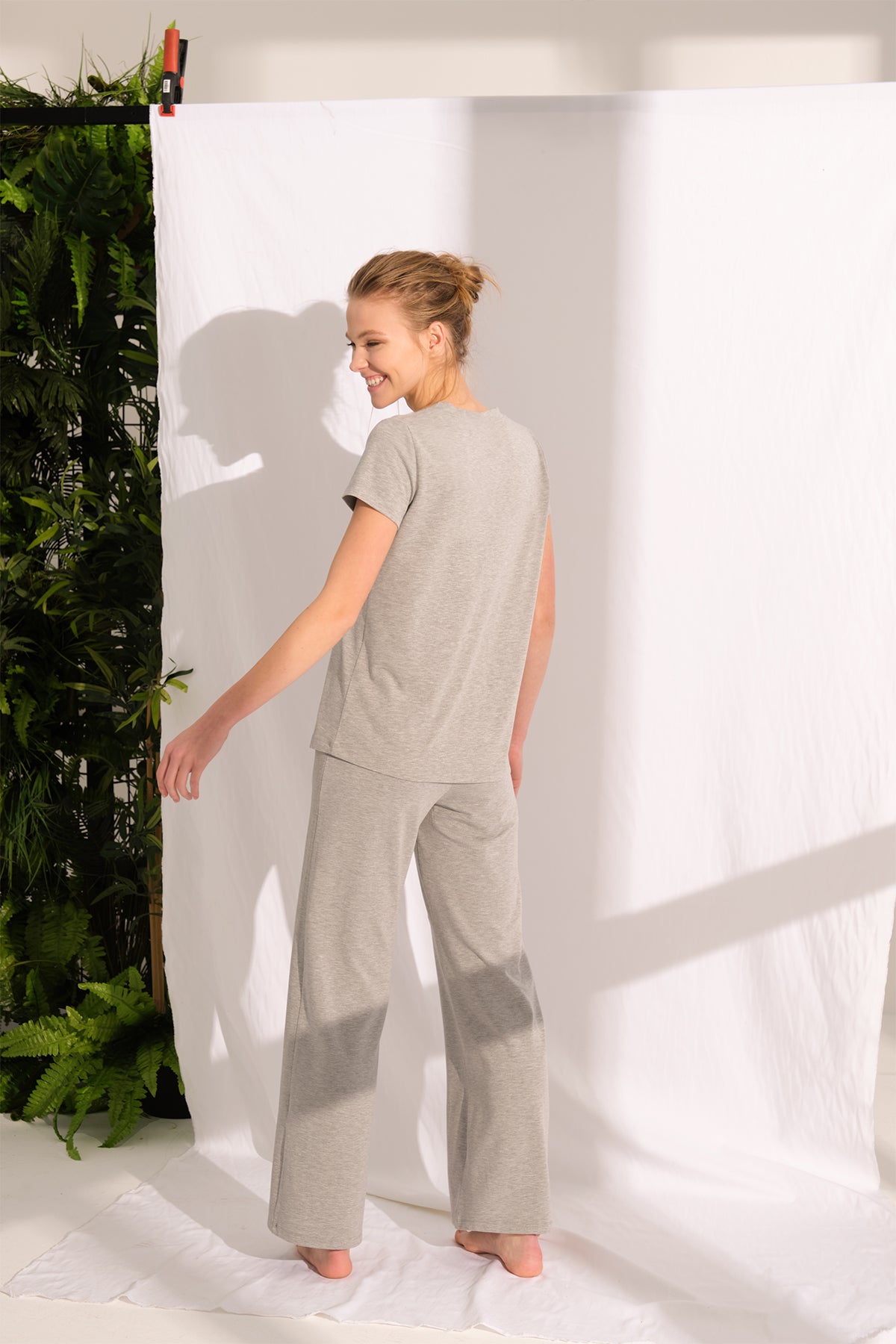 GREY MELANGE ONE PIECE TOP