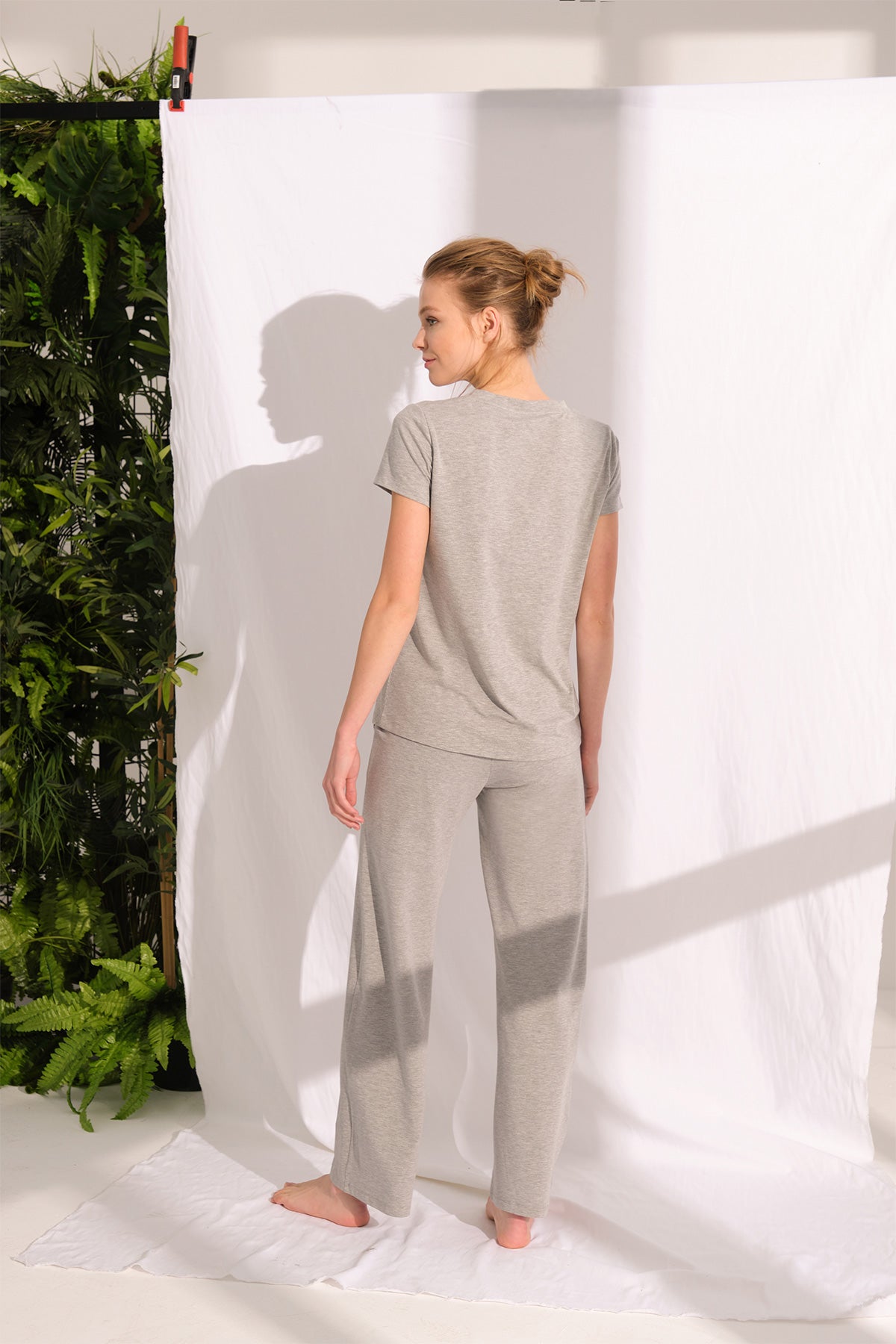 GREY MELANGE ONE PIECE BOTTOM