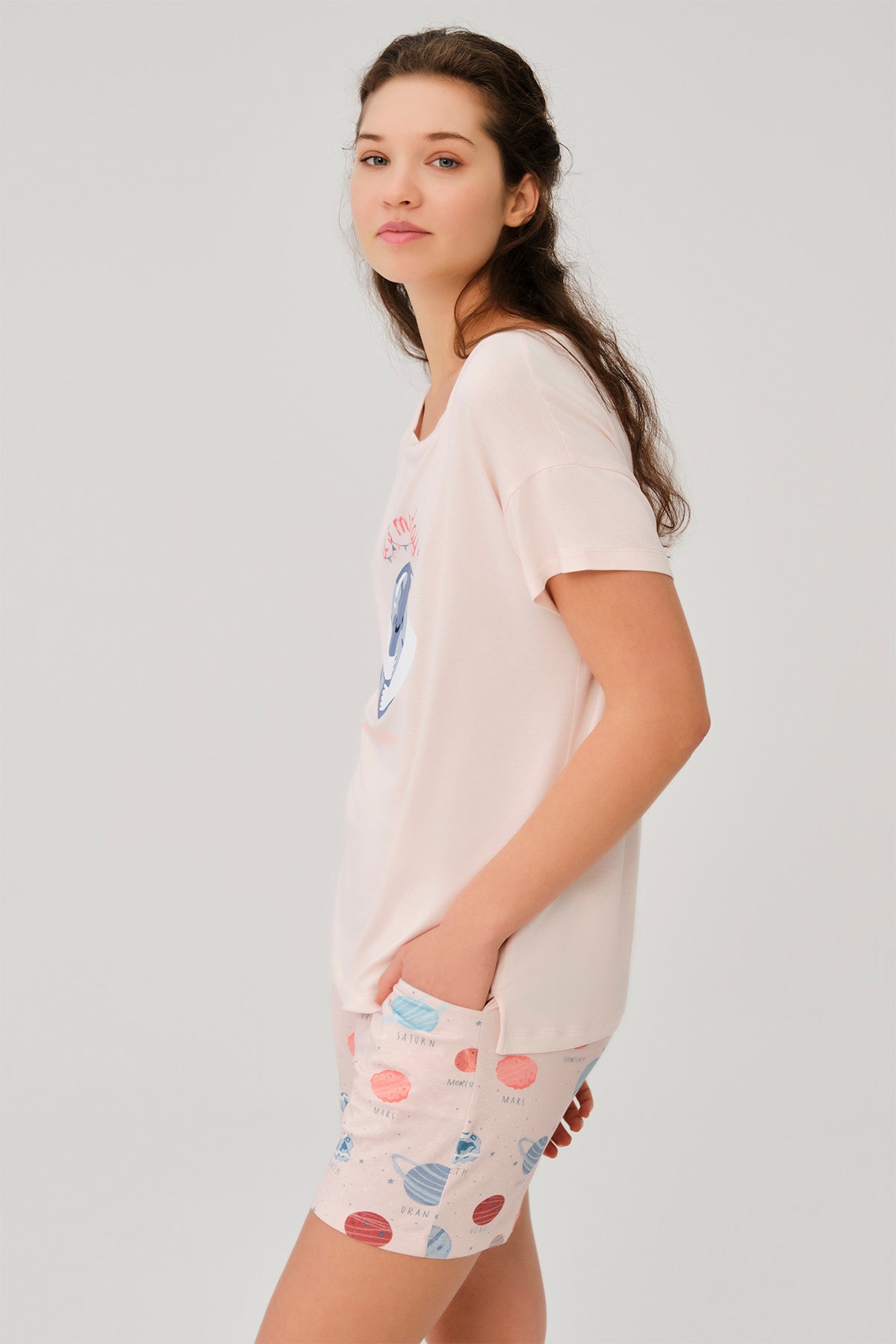 BABY PINK SHORTS SET