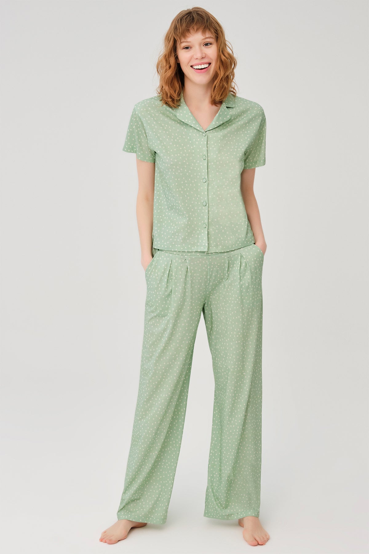 GREEN PYJAMA SET
