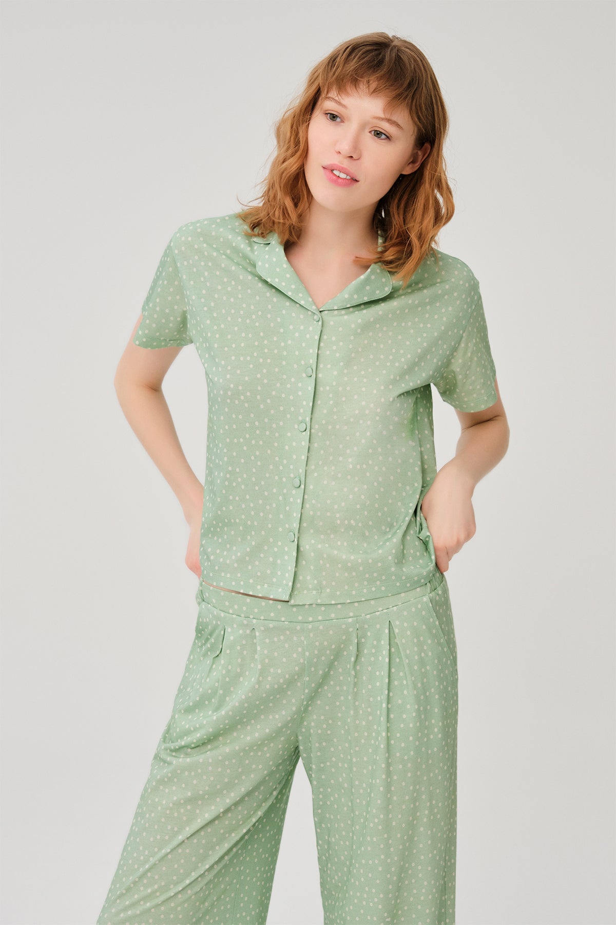 GREEN PYJAMA SET