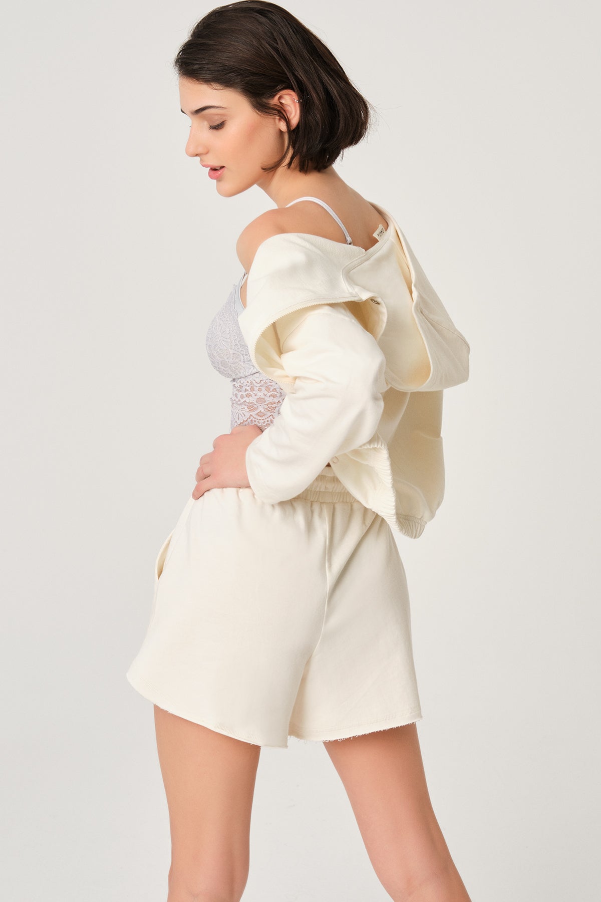 OFF WHITE ONE PIECE TOP- ONE PIECE BOTTOM