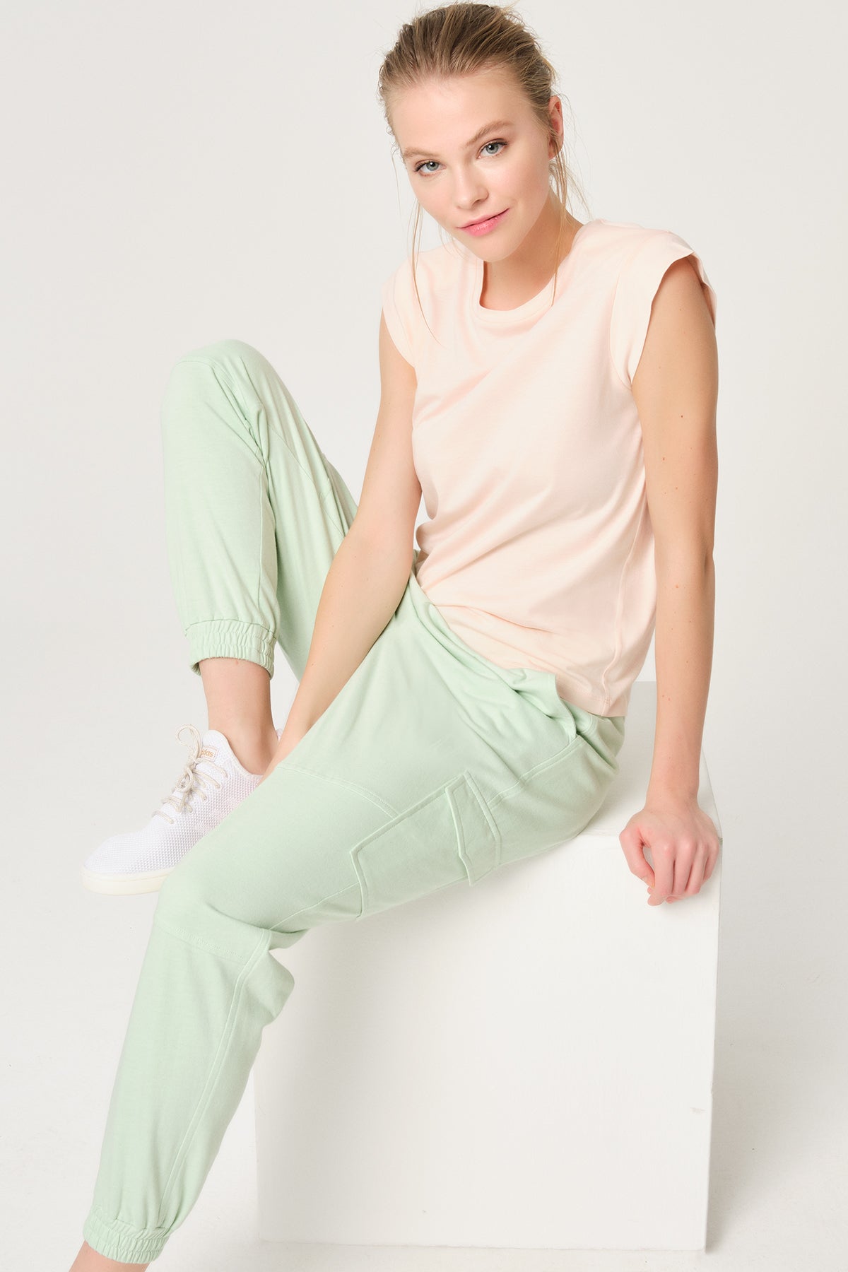 SALMON ONE PIECE TOP- ONE PIECE BOTTOM