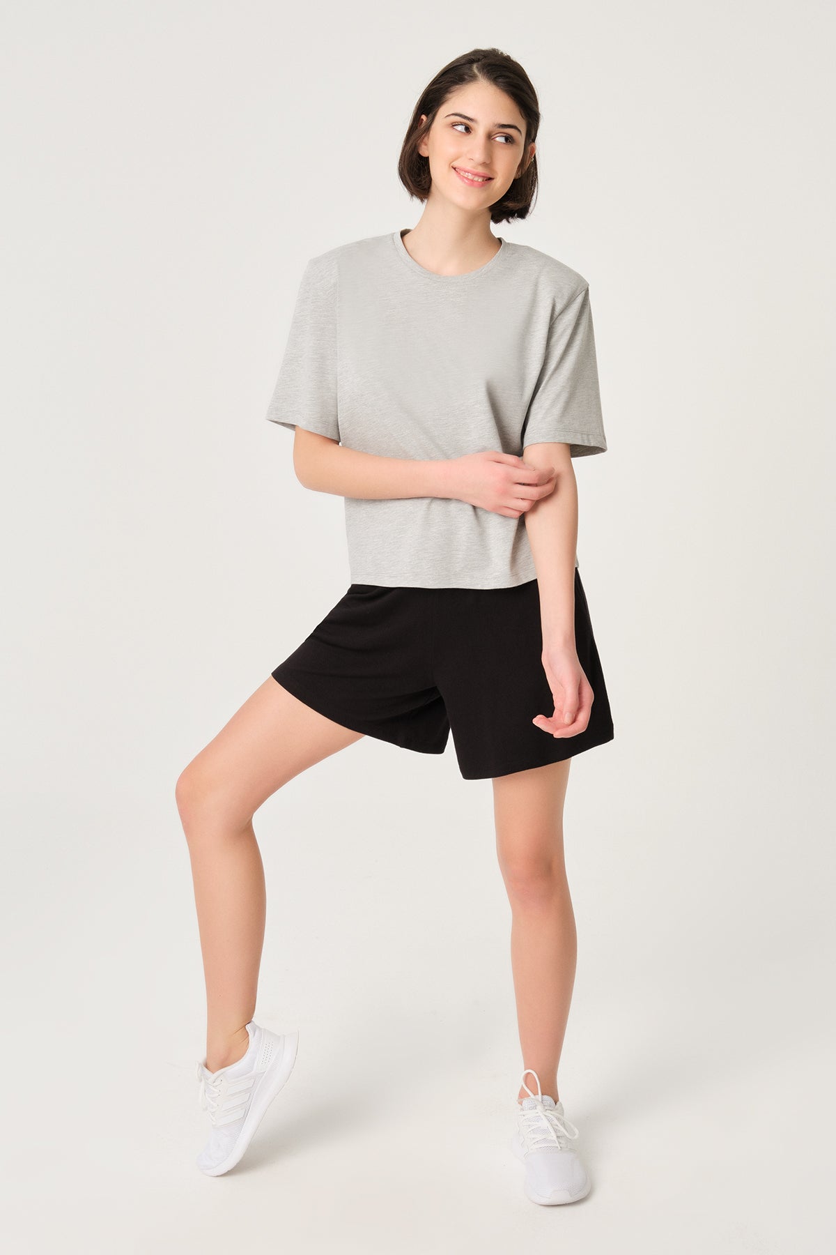 GREY MELANGE ONE PIECE TOP- ONE PIECE BOTTOM