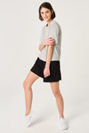 GREY MELANGE ONE PIECE TOP- ONE PIECE BOTTOM