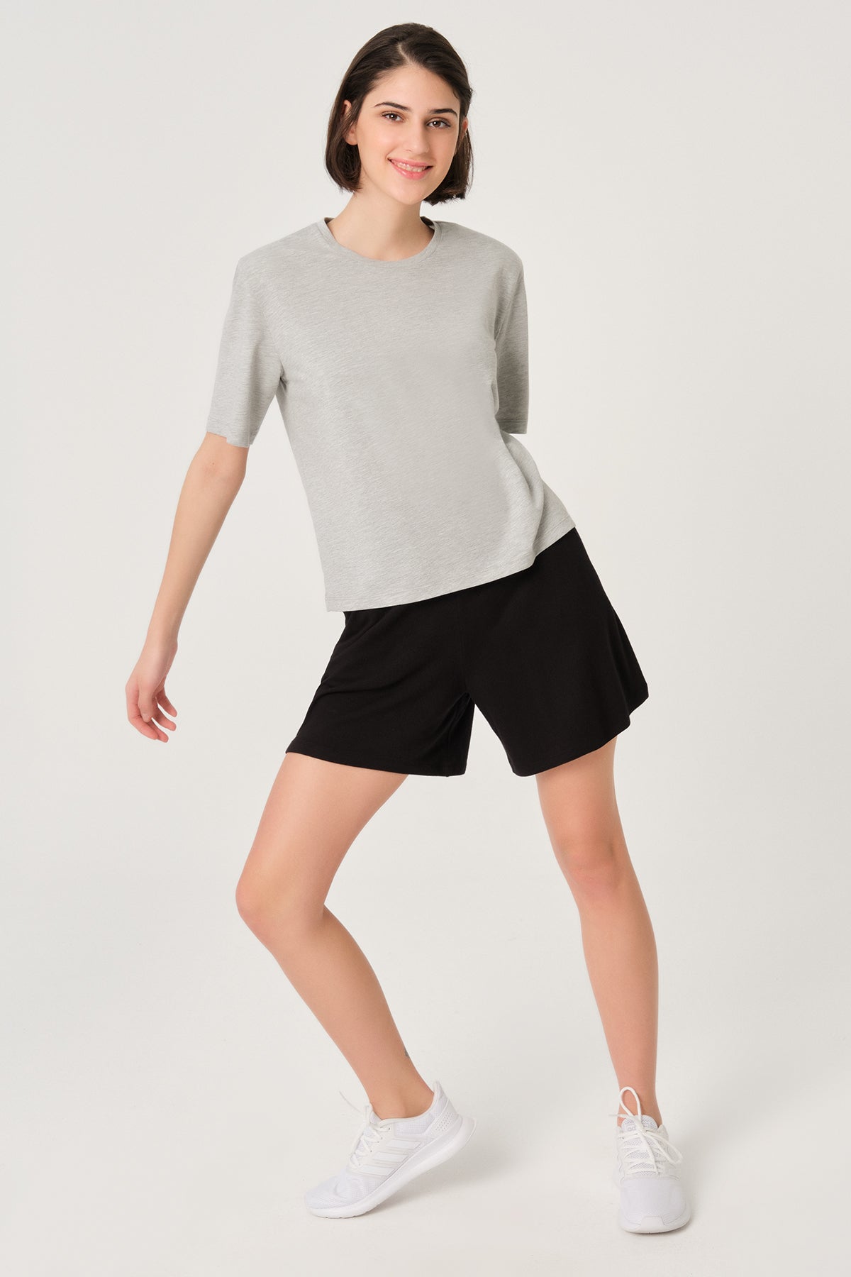 GREY MELANGE ONE PIECE TOP- ONE PIECE BOTTOM