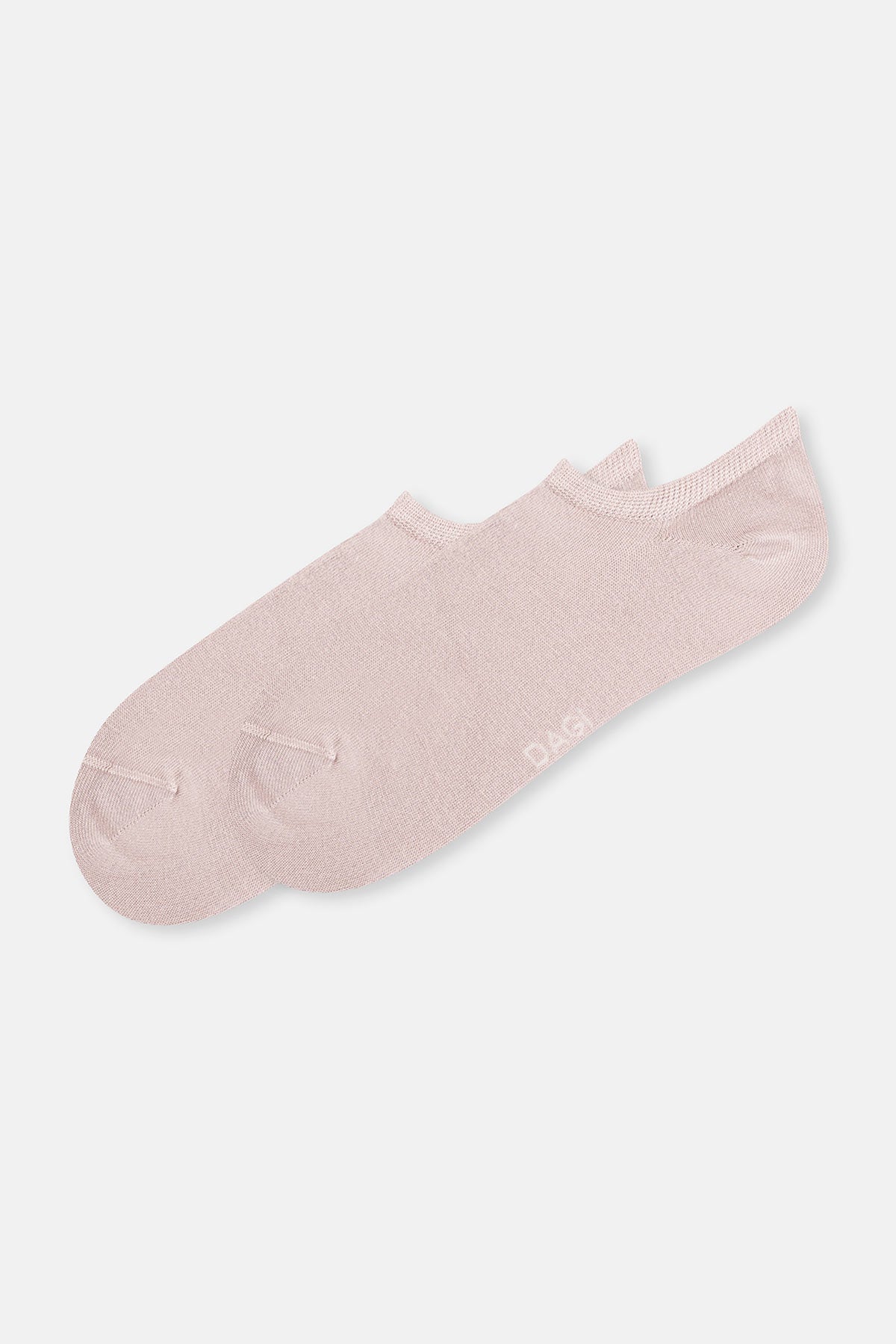 Beyaz-Pudra Kadın 2'li Bambu Patik Çorap