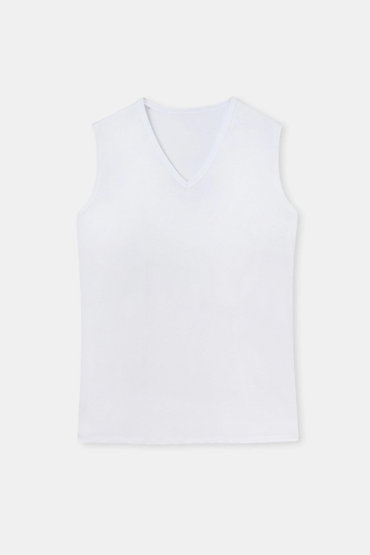 WHITE T-SHIRT SLEEVLESS