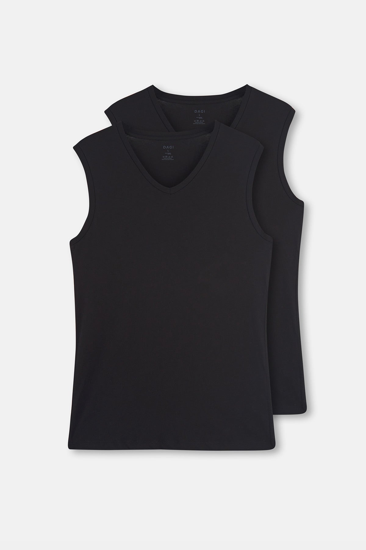 BLACK T-SHIRT SLEEVLESS