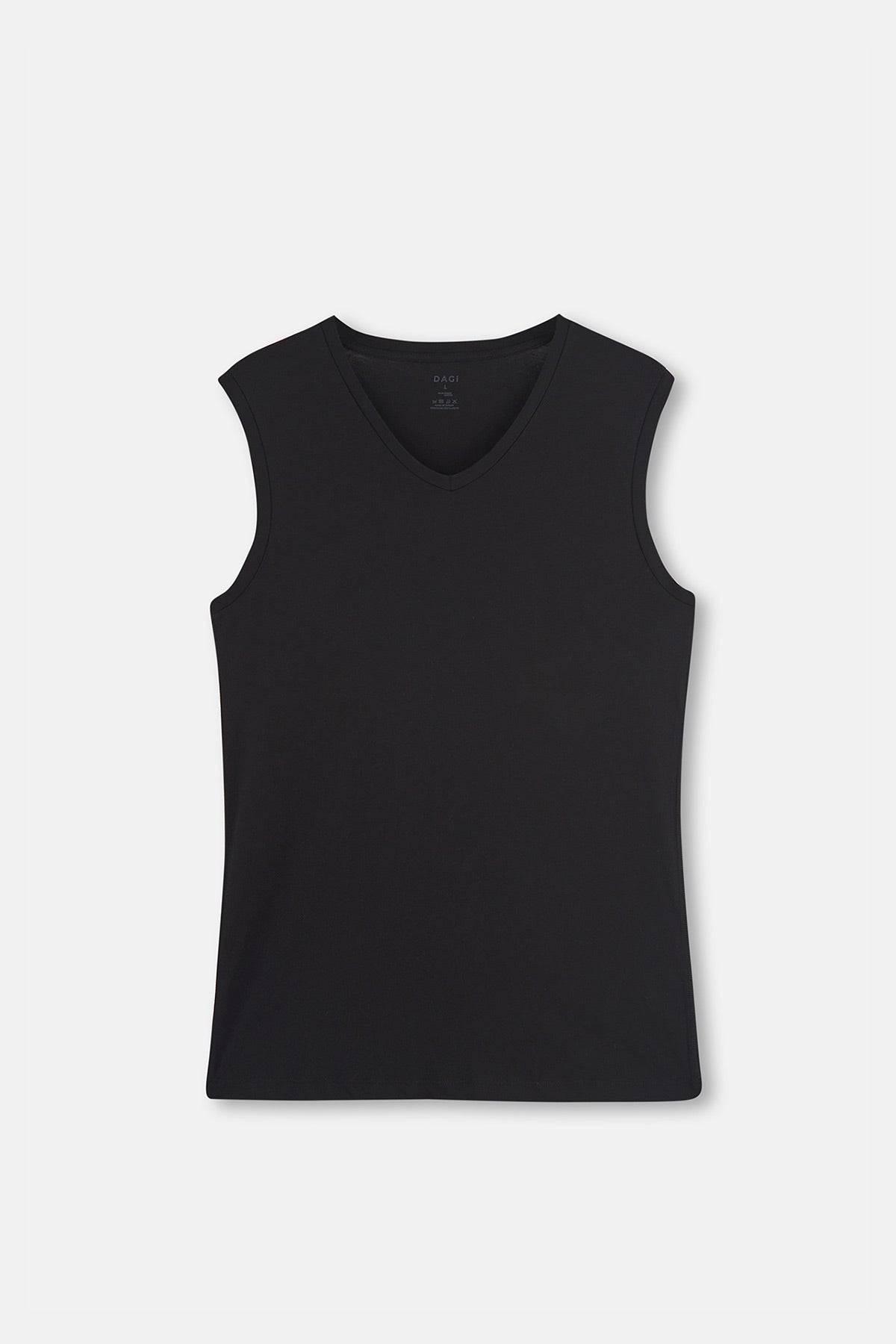 BLACK T-SHIRT SLEEVLESS
