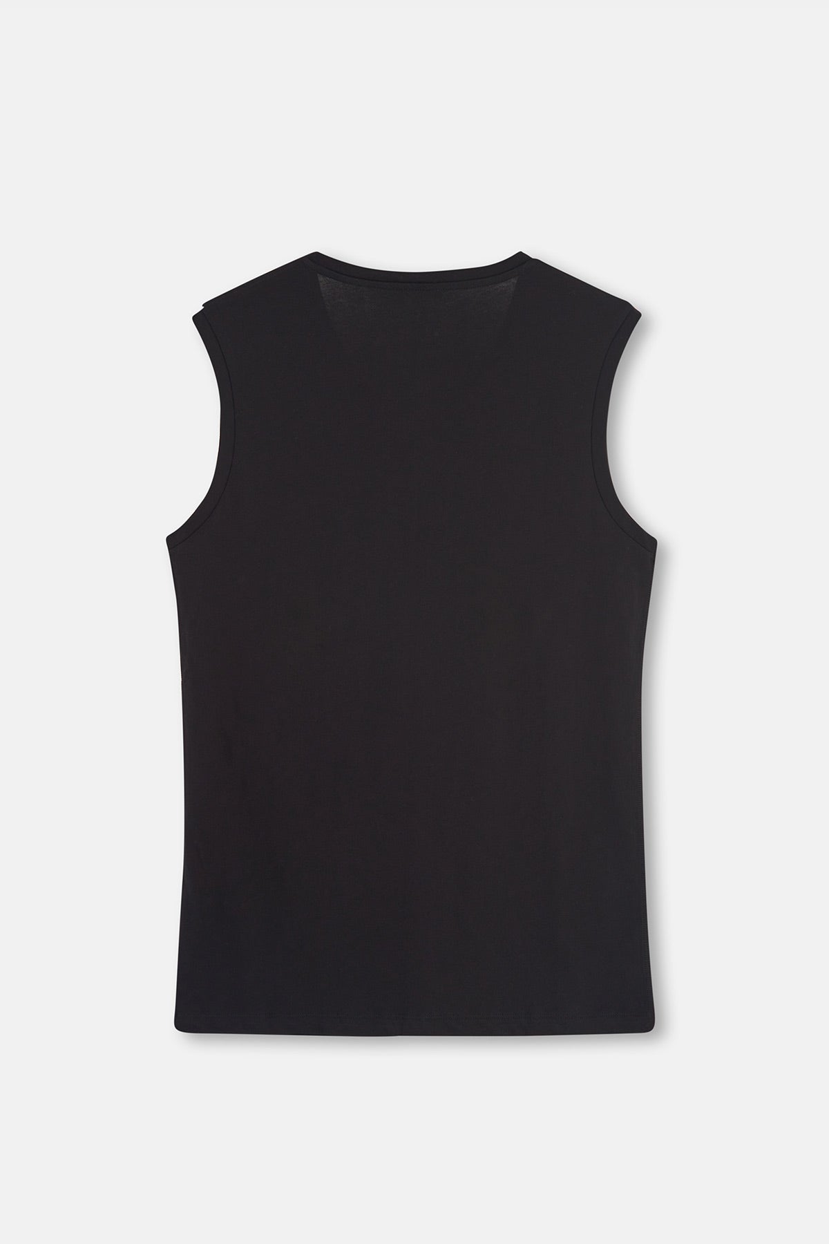 BLACK T-SHIRT SLEEVLESS