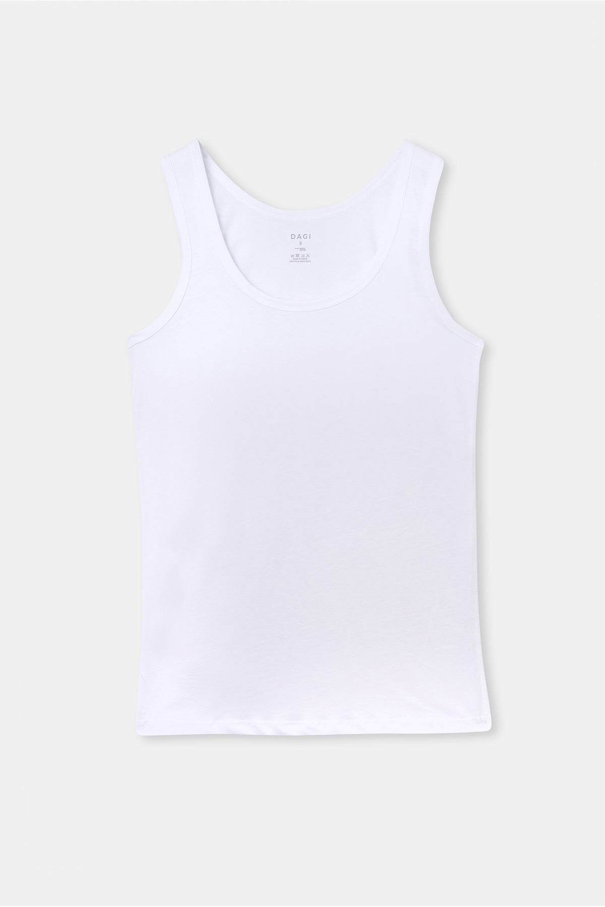 Beyaz Geniş Yaka Penye Erkek 2'li Atlet