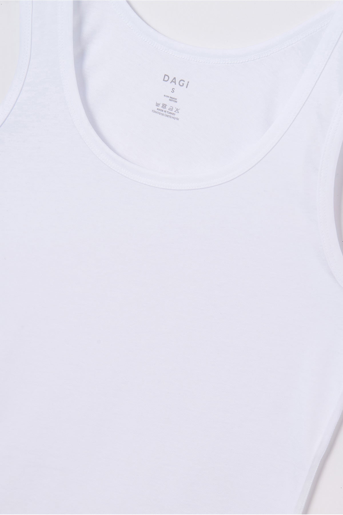 Beyaz Geniş Yaka Penye Erkek 2'li Atlet