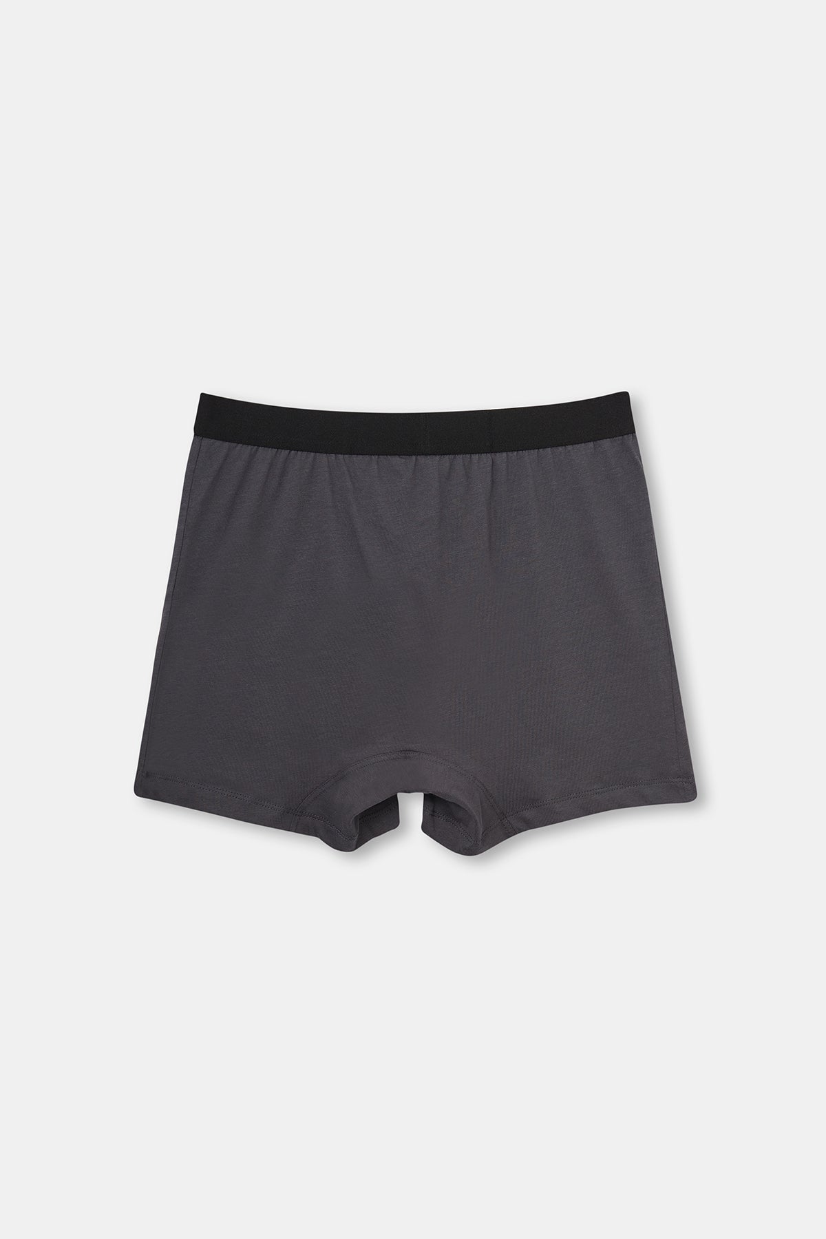 Antrasit Baskılı Pamuklu Boxer