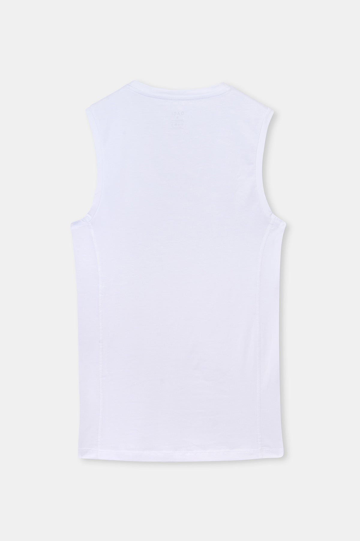 WHITE T-SHIRT SLEEVLESS