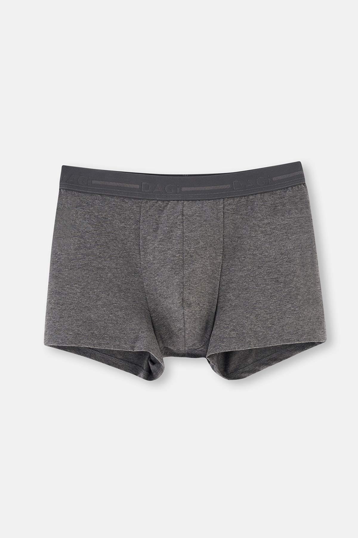 Antrasit-Siyah Compact Düz 3'lü Boxer