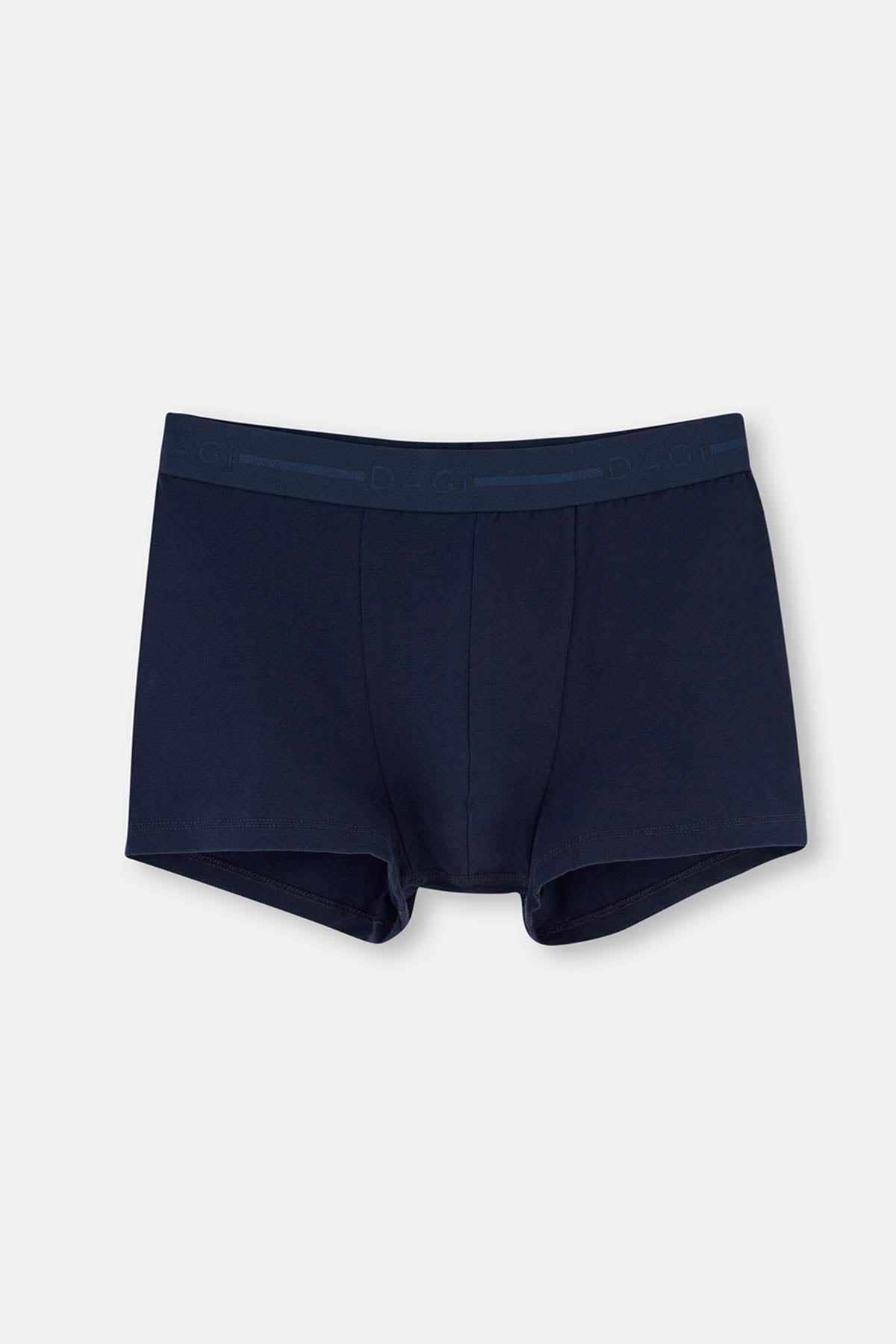 NAVY - GREY MELANGE BOXER
