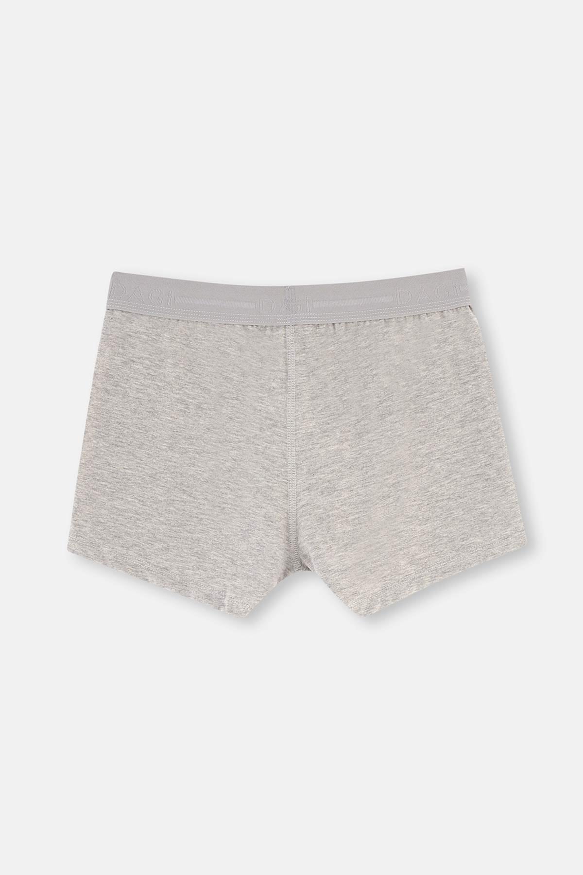 NAVY - GREY MELANGE BOXER