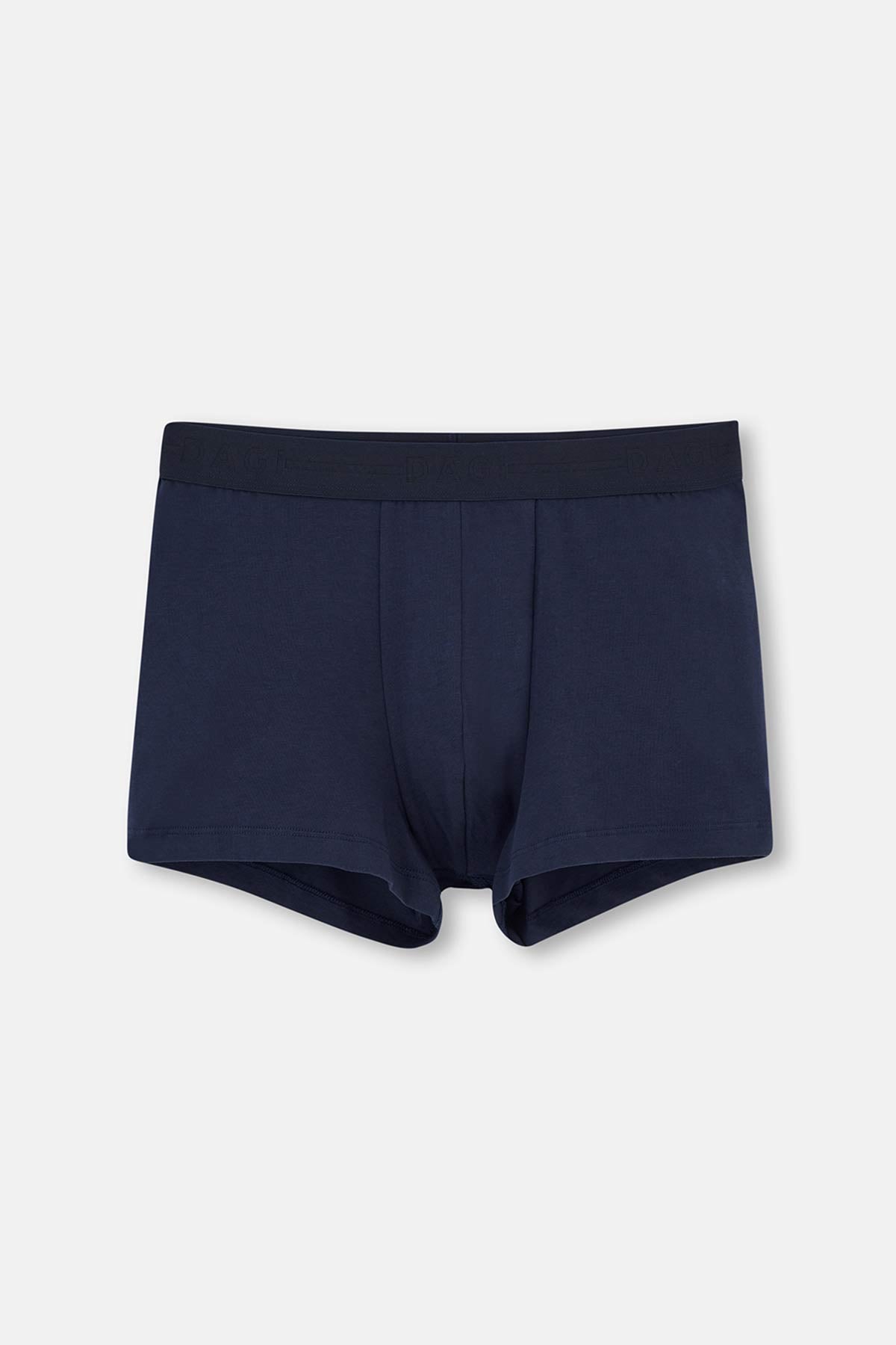 Lacivert Compact Düz Boxer