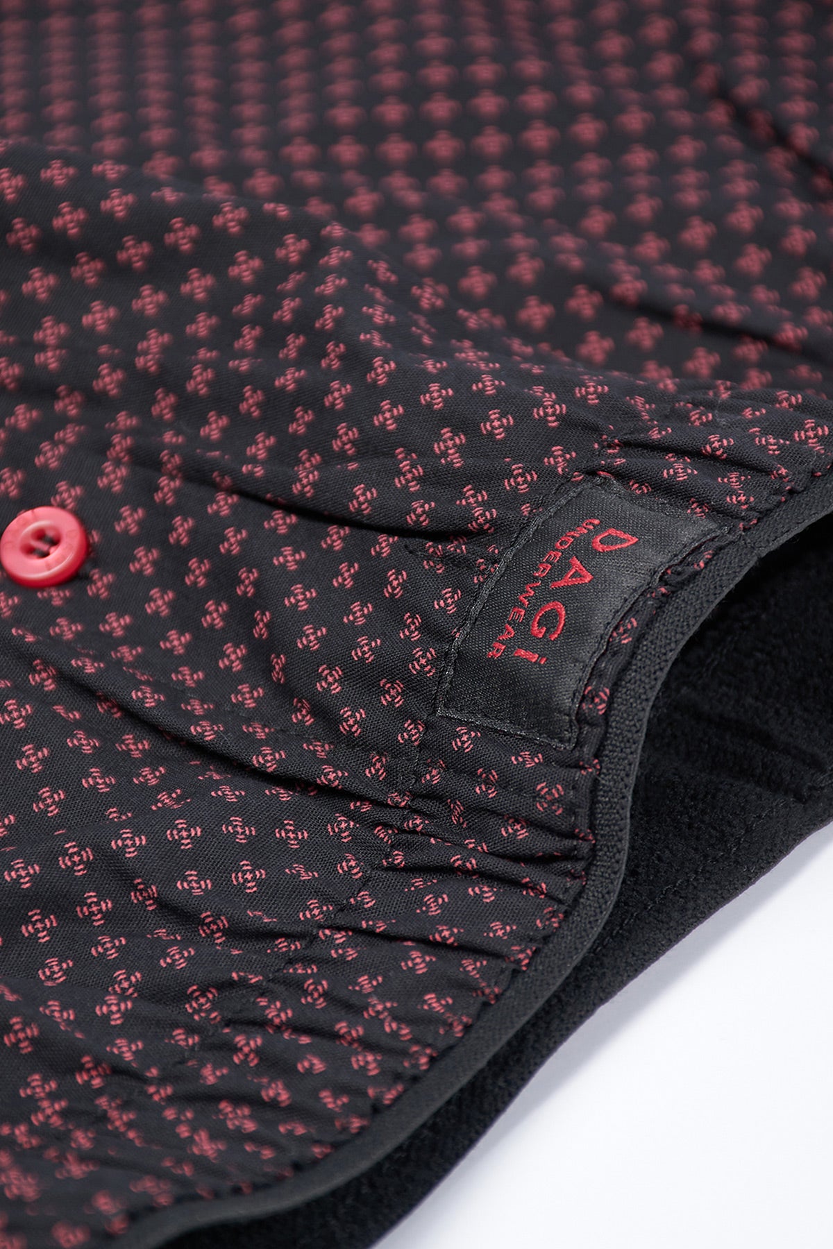 Siyah Desenli Poplin Lyc Boxer