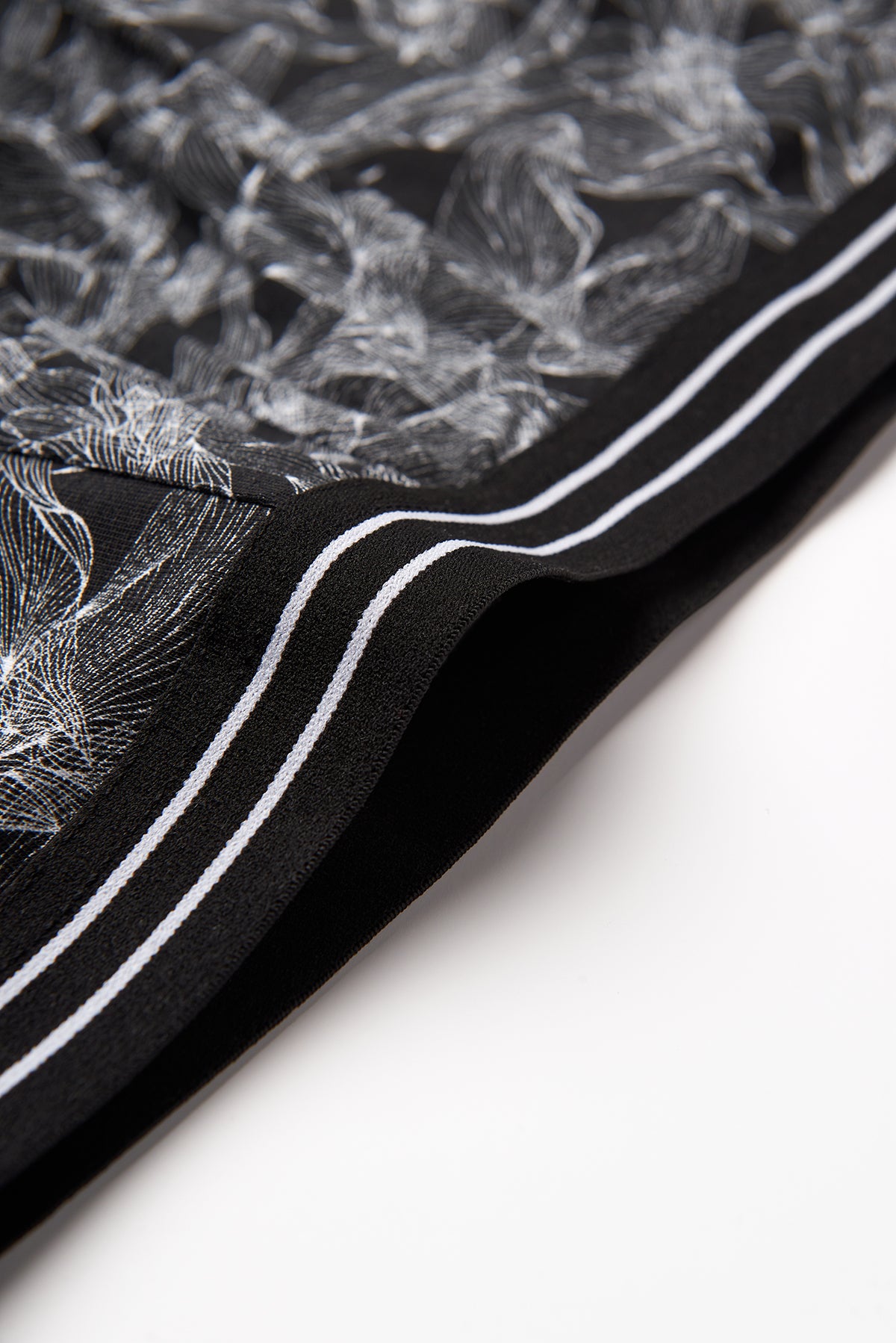 Siyah Desenli Compact Penye Boxer