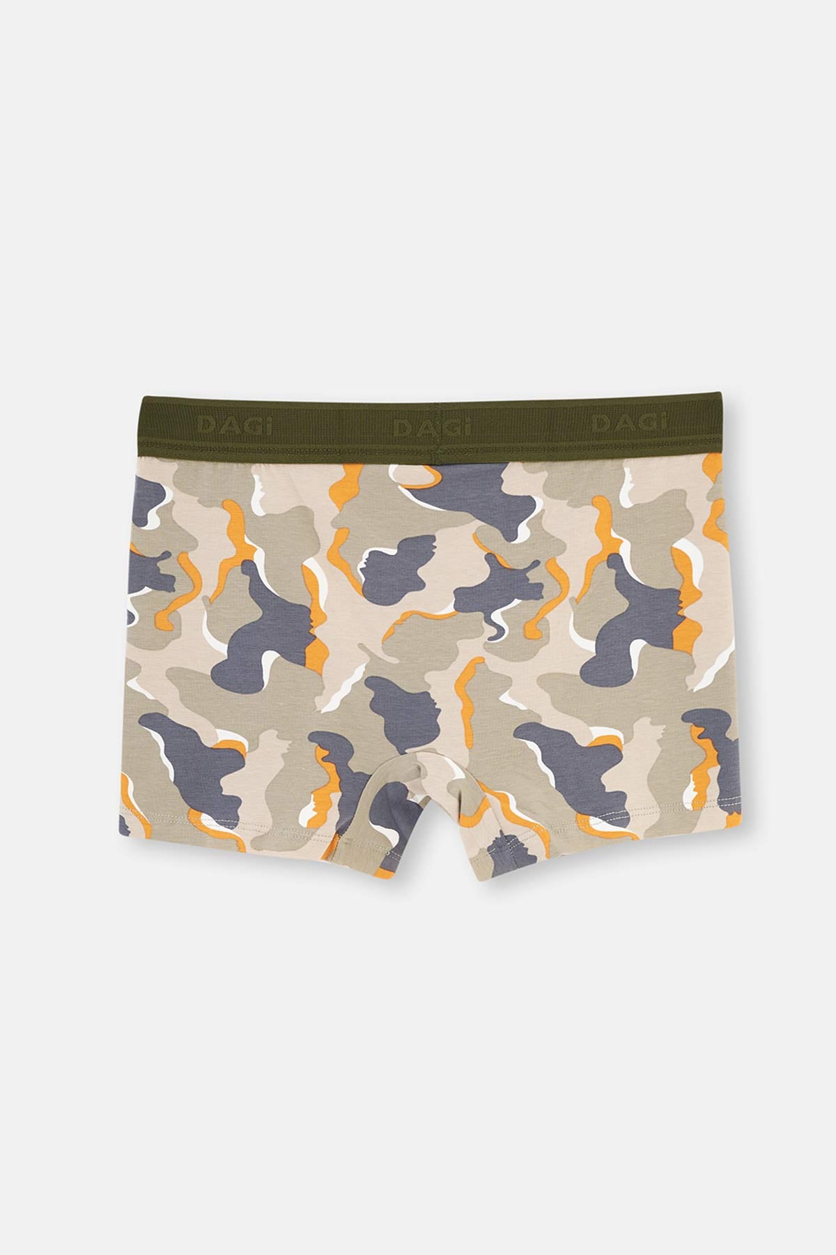 Turuncu Haki Compact Kamuflaj Boxer