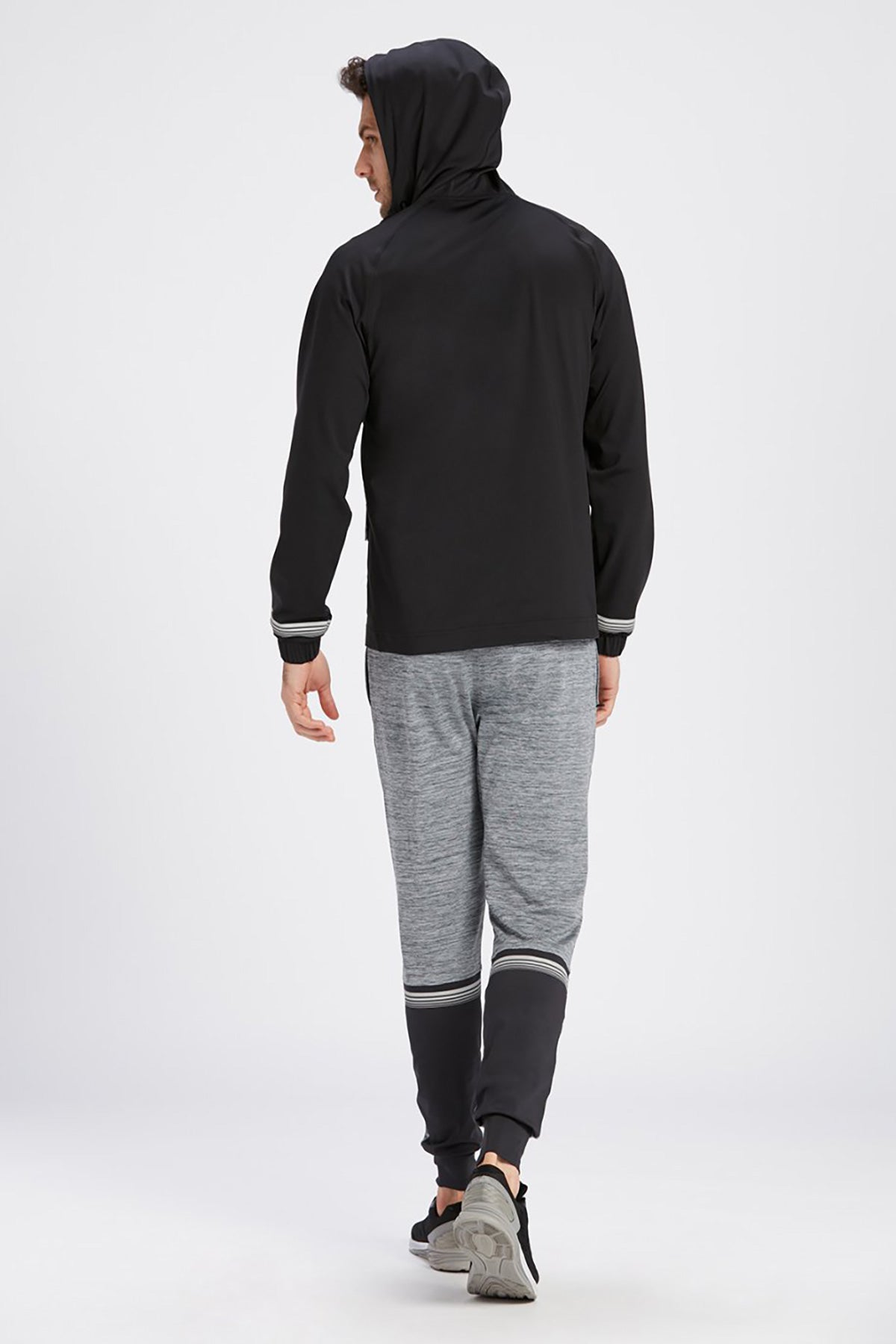 GREY MELANGE TRACKSUIT BOTTOM