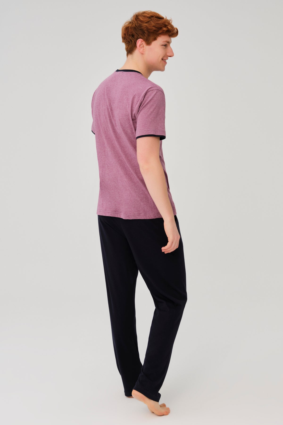 PURPLE MELANGE PYJAMA SET