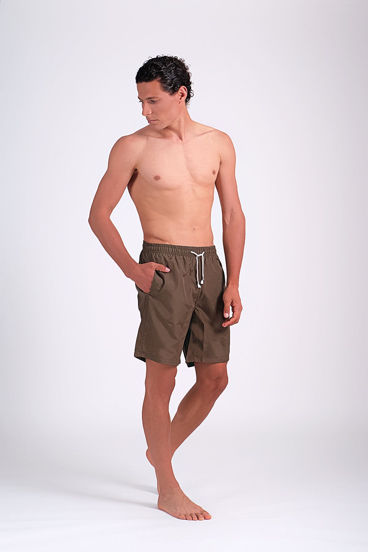 KHAKI GREEN SWIMWEAR