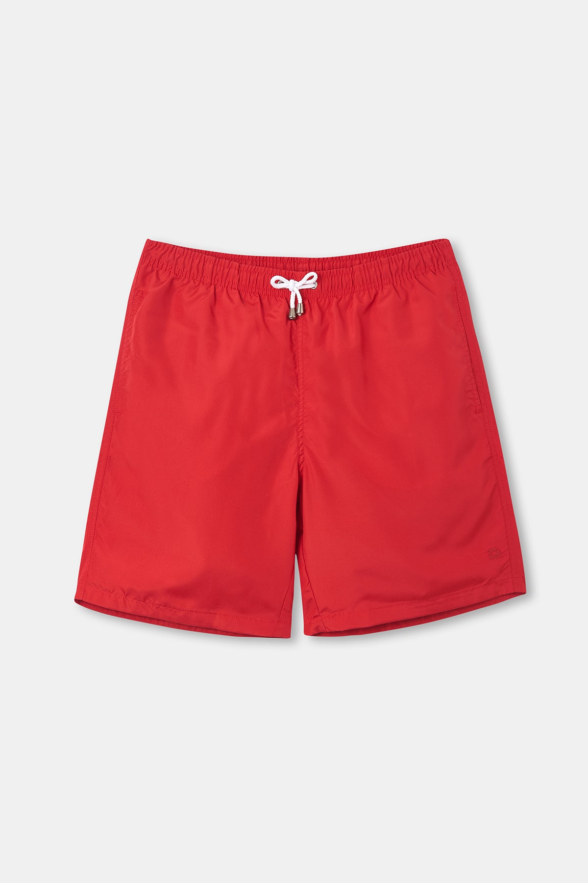Kırmızı Micro Orta Düz Erkek Deniz Şortu