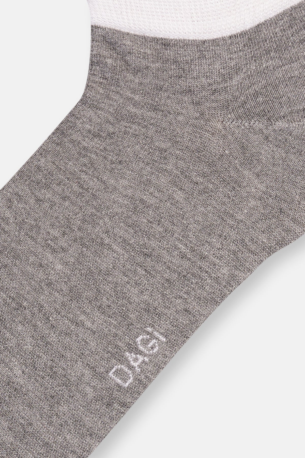 Gri Erkek 2'Li Patik Çorap