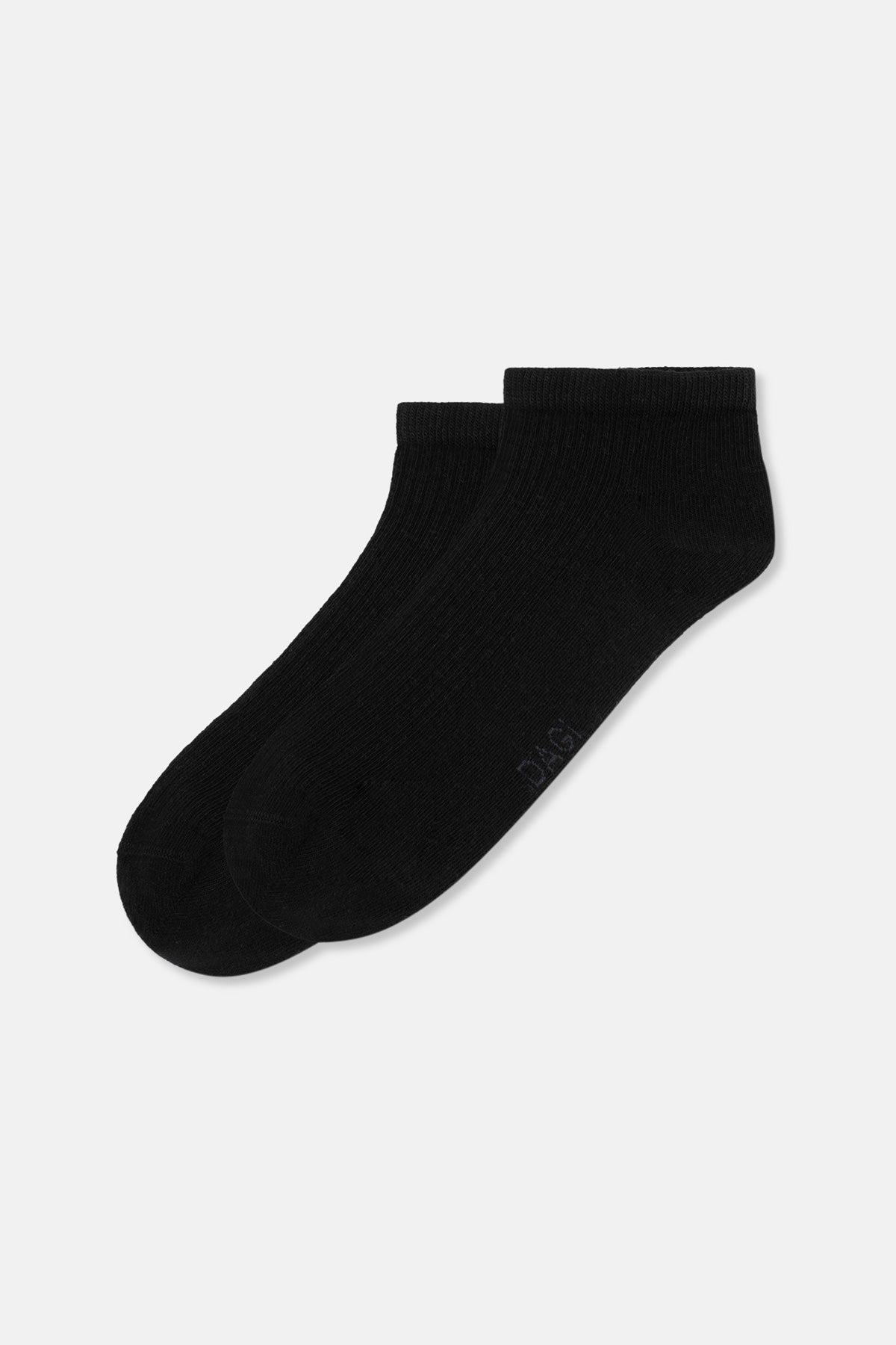 Grimelanj - Siyah Erkek 2'li Çizgili Patik Çorap
