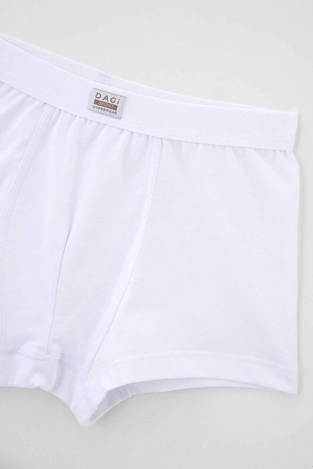Beyaz Erkek Çocuk Penye 2'li Boxer