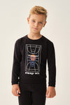Siyah Erkek Çocuk Sweatshirt