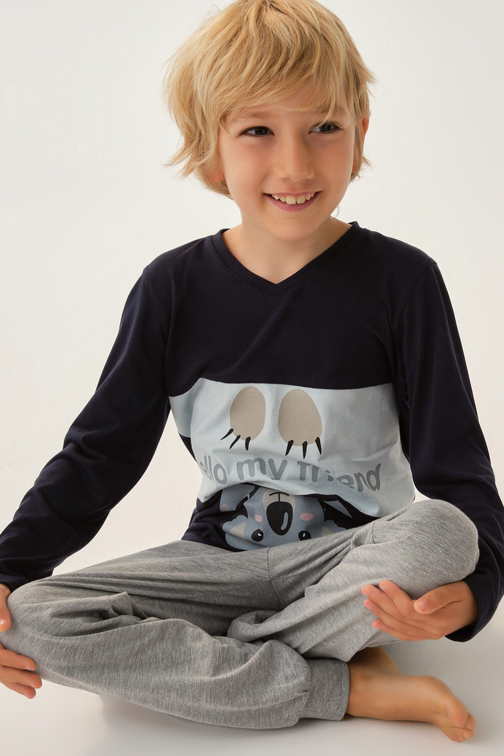 NAVY PYJAMA SET