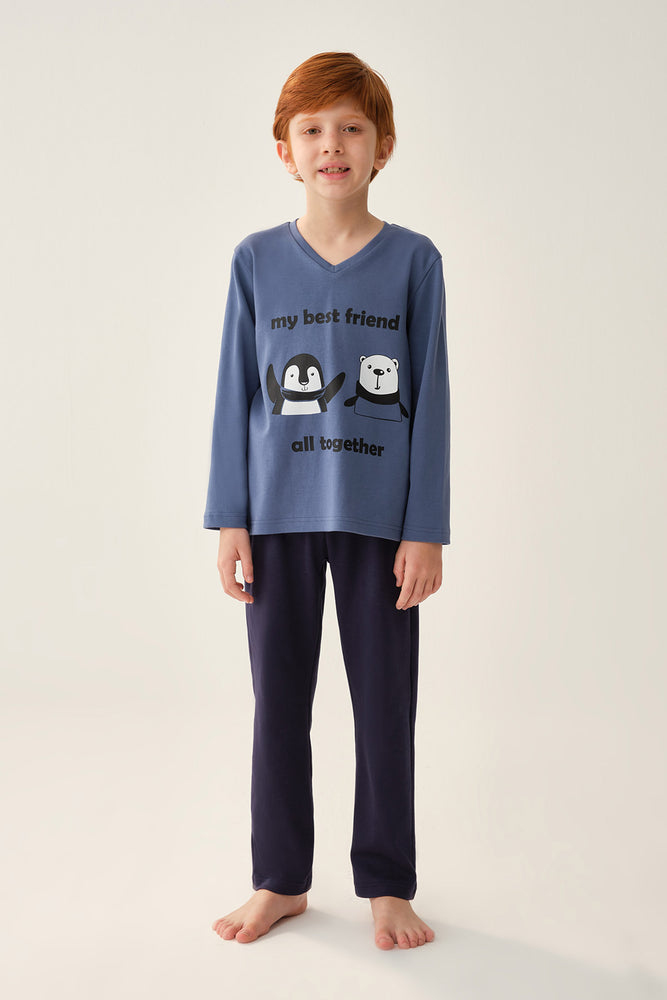 NAVY PYJAMA SET