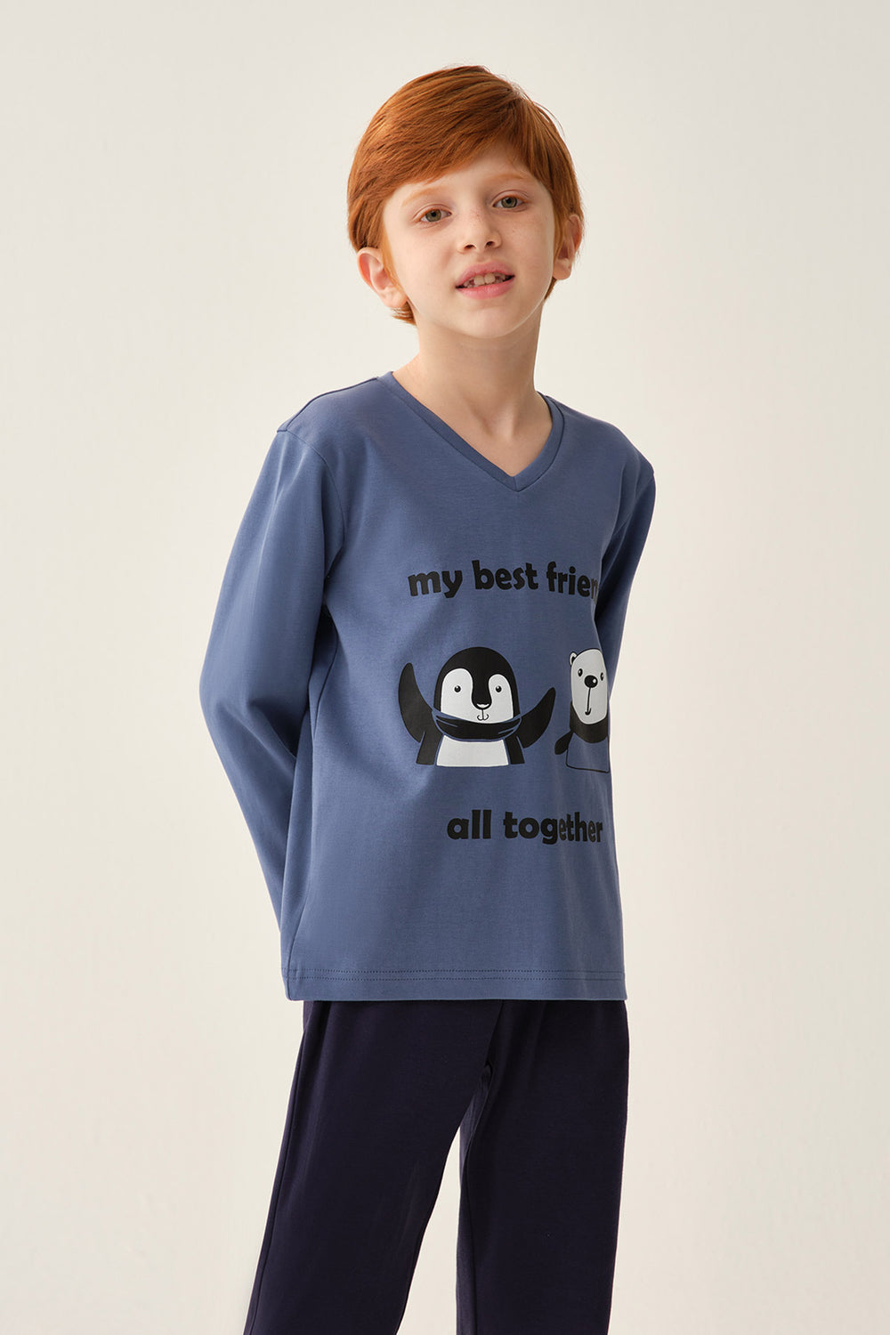NAVY PYJAMA SET