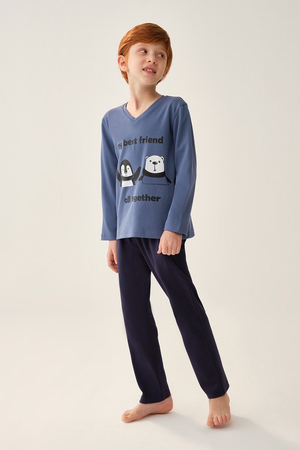 NAVY PYJAMA SET