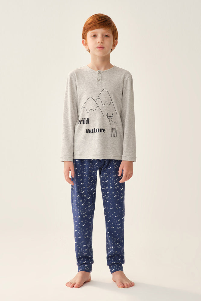 GREY PYJAMA SET