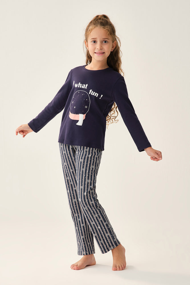 NAVY PYJAMA SET