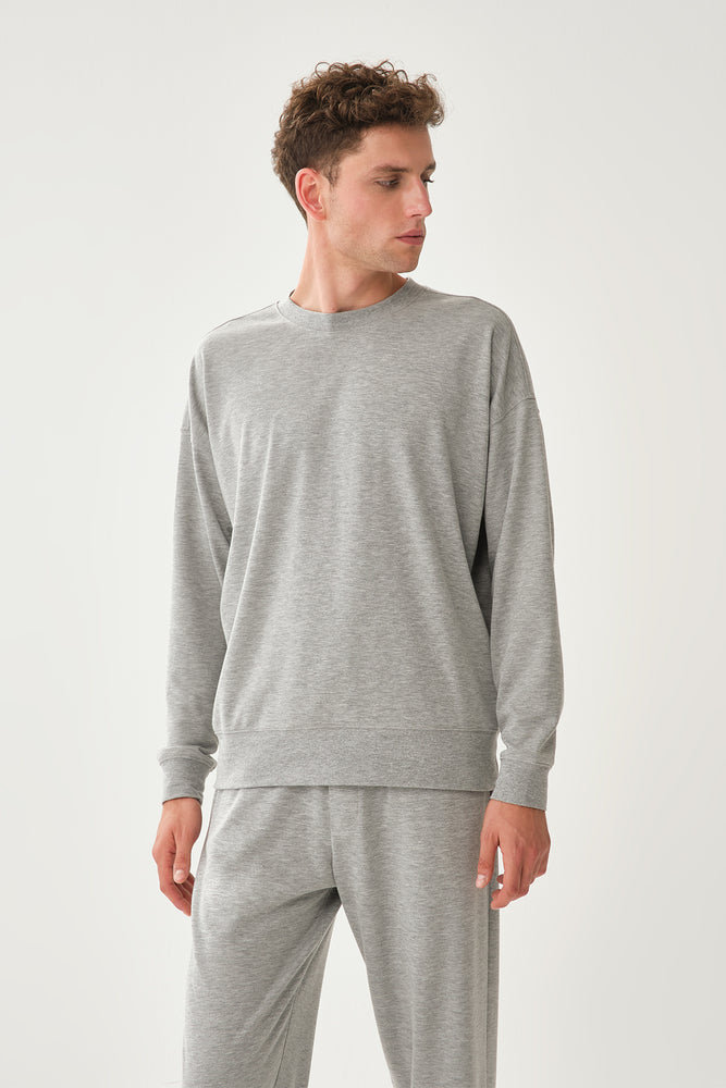 GREY MELANGE SWEATSHIRT