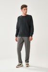 GREY MELANGE TRACKSUIT BOTTOM