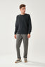 GREY MELANGE TRACKSUIT BOTTOM