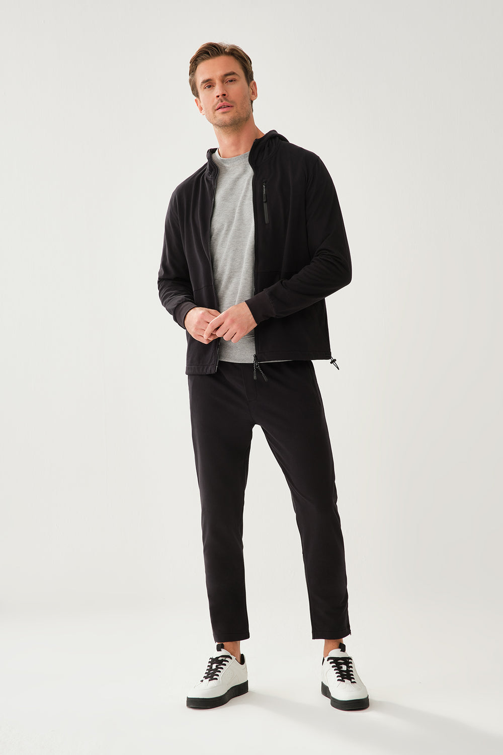 BLACK TRACKSUIT BOTTOM