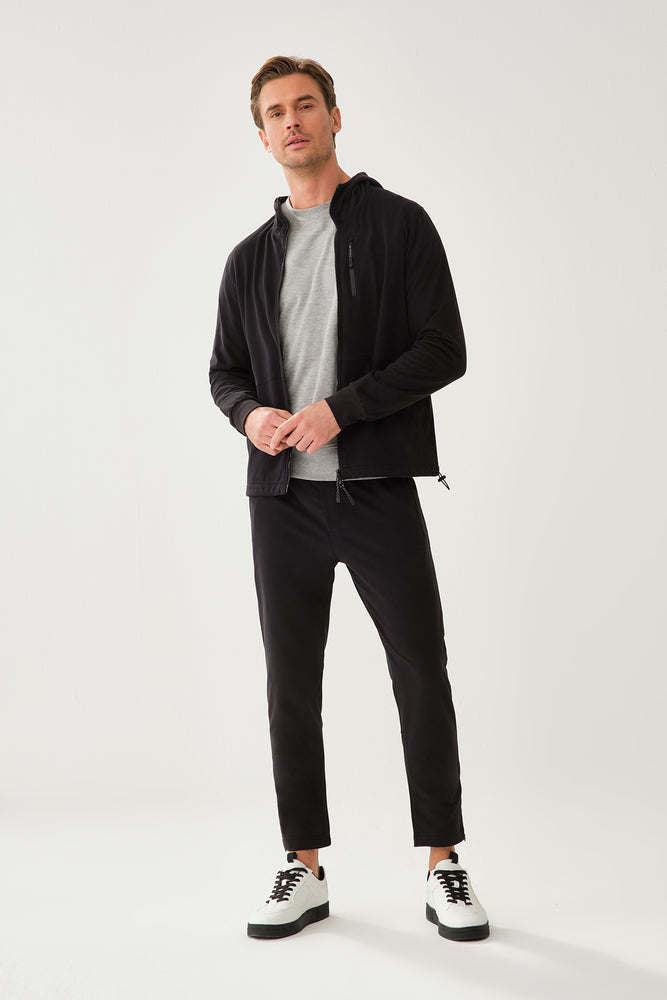 BLACK TRACKSUIT BOTTOM