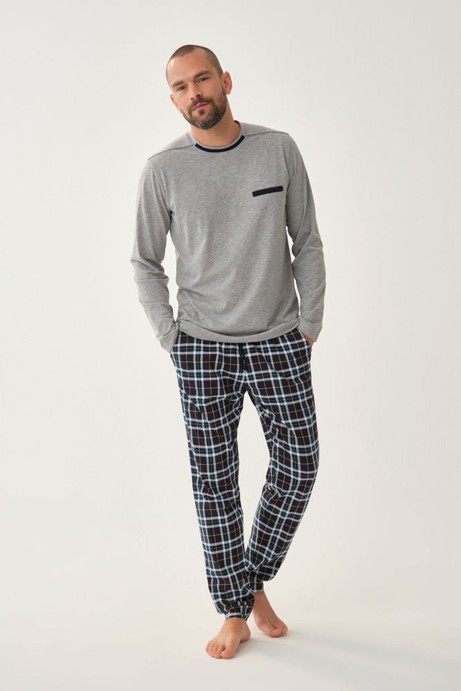 GREY MELANGE PYJAMA SET